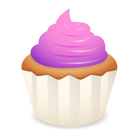 Cupcake Buttercream Purple Cream Cake Png Download 15001500 Free