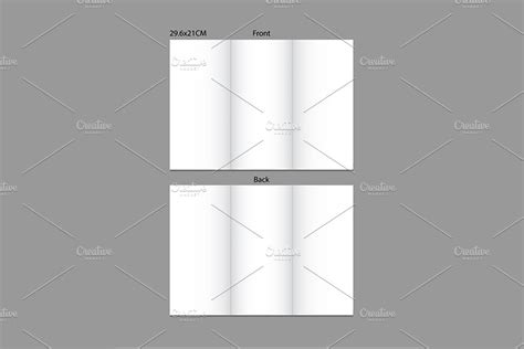 Trifold Brochure Blank Template Creative Daddy