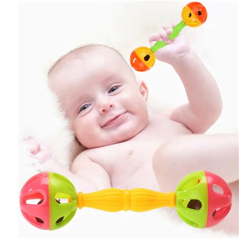 Baby Toy Rattles Bells Shaking Dumbells Rattle Noise Maker Vocal Toys