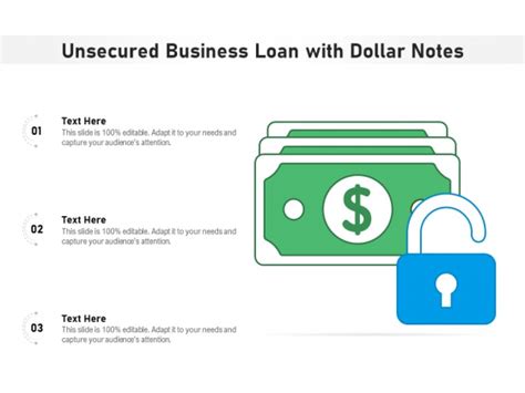 Unsecured Business Loan With Dollar Notes Ppt Powerpoint Presentation