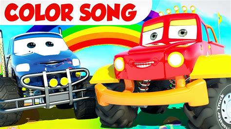 Blippi truck toys & the monster truck song Colors Song | Learning Videos | Monster Truck Dan Cartoons For Kids - YouTube