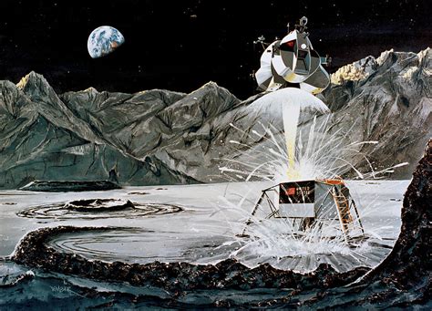 Apollo 11 Lunar Module Ascent Artist Photograph By Science Source