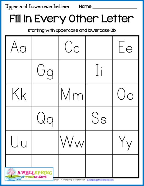 Fill In The Missing Letters Great Letter Writing And Letter Sequen