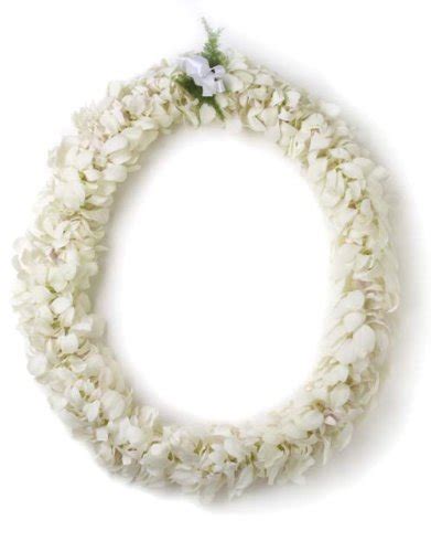 Fresh Hawaiian Lei Double White Orchid Lei Home And Kitchen
