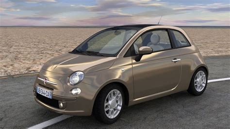 Fiat 500 3d Model Animated Rigged Cgtrader