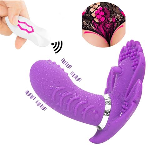 Wireless Remote Control Butterfly Vibrator Strap On Vibrator Sex Toys