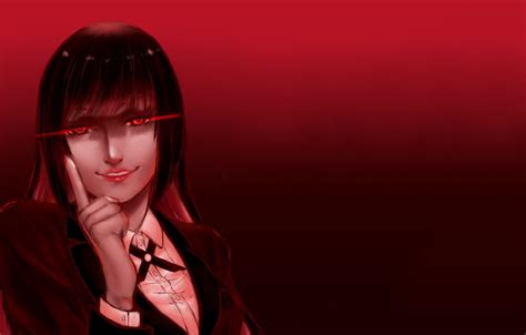 Wallpaper Red Girl Anime Red Eyes Face Japanese Oriental Bishojo