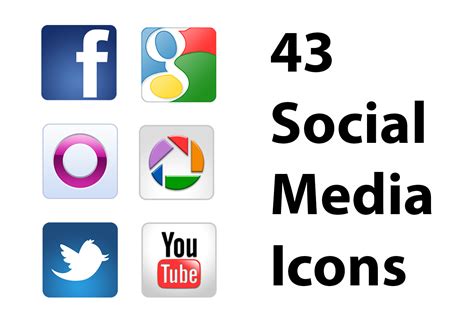 Check the diverse set of free social media icons from the icons8 library: Free Social Media Icons PSDs