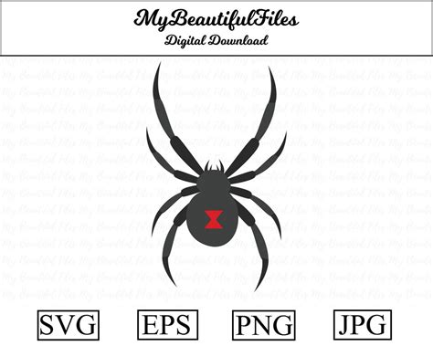 Black Widow Svgpng Digital Download Black Widow File For Printable Art