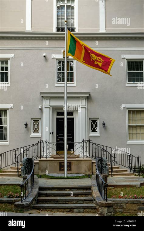 Embassy Of Sri Lanka 3025 Whitehaven Street Washington Dc Stock Photo