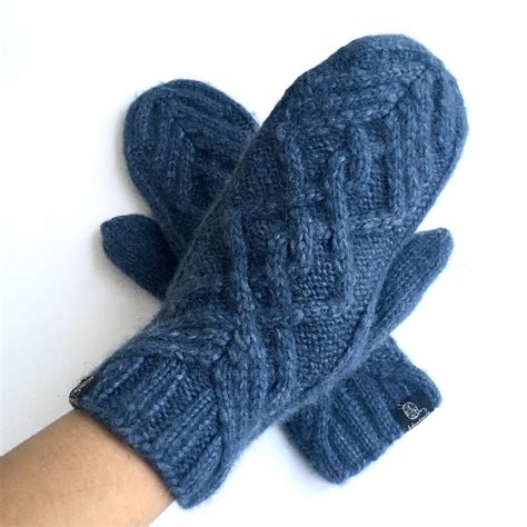 Mittens For Women Cabled Mittens Etsy