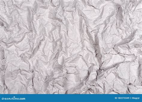 Crumpled Gray Paper Texture Wrinkled Paper Background With Cracks And