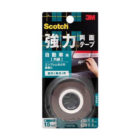 3m 強力両面テープ 自動車外装用 Kca‐15r 4550309264291コメリドットコム 通販 Yahooショッピング