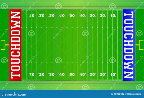 American Football Field Nfl Eps Stock Photography Image 16200012