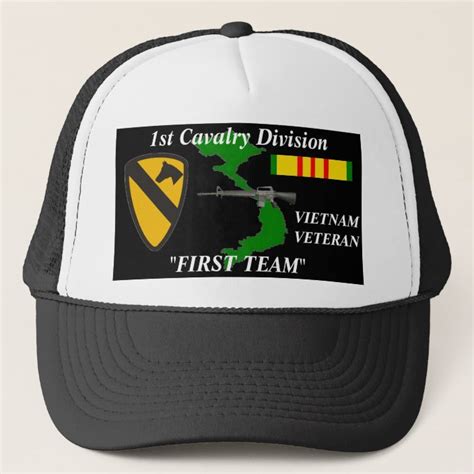 1st Cavalry Divisionfirst Teamvietnam Ball Caps