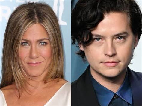 jennifer aniston reacts to cole sprouse having a crush on her during friends