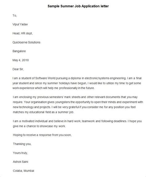 Before sending in your application, you need a cover letter. 94+ Best Free Application Letter Templates & Samples - PDF ...