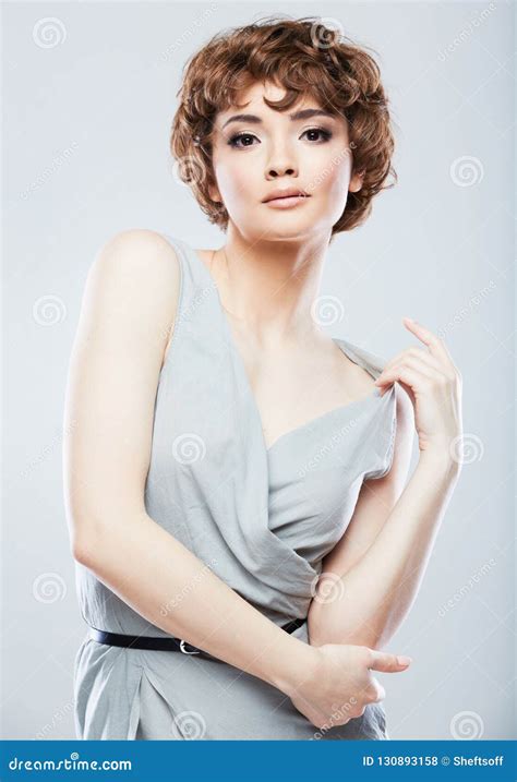 Fashion Snapshot Style Female Portrait Stock Photo Image Of Curly