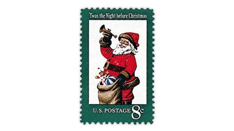A Visit From St Nick Tribute On Four New Us Stamps