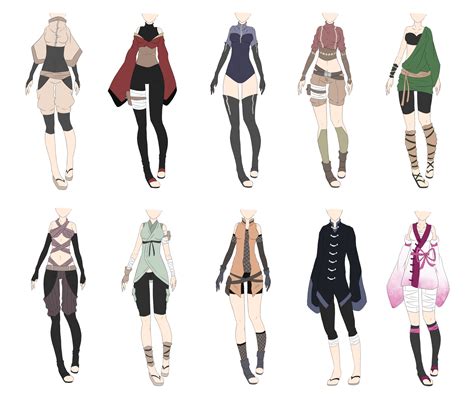 Female Anime Outfit Reference Danksheep 12 By Chixerii On Deviantart
