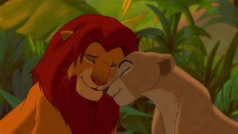 Simba And Nala Nuzzling Each Other Simba And Nala The Lion King Disney Movie Rewards