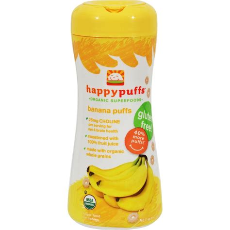 Place all ingredients in a blender or food processor. Happy Baby Organic Puffs Banana - 2.1 Oz - Case Of 6 ...
