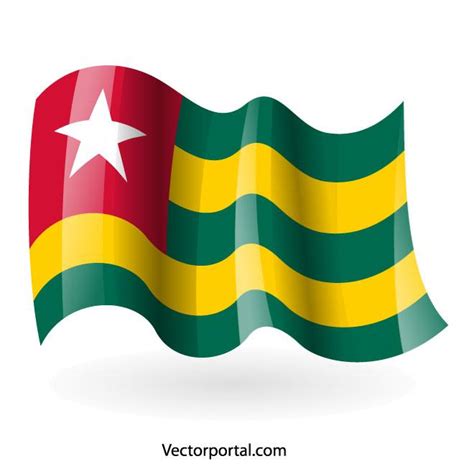 Flagge Der Republik Togo Royalty Free Stock Svg Vector And Clip Art