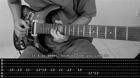 Sweet Tab Tutorial Cigarettes After Sex Guitar Cover By Atomdvt Chords Chordify