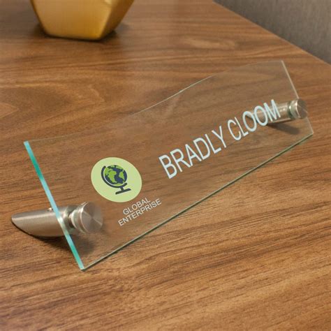Browse through our wide selection of brands, like and. Clear Acrylic Desk Name Plates, Unique Top Wave Shape ...