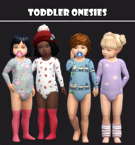 Toddler Onesies Sims 4 Ea Mesh And Textures I Just Edited The Alpha