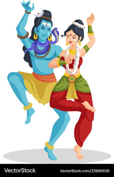 Lord Shiva And Goddess Parvati Royalty Free Vector Image