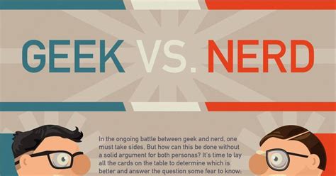 Read A Geeks Versus Nerds Infographic