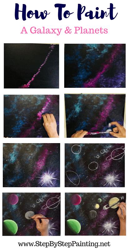 How To Paint A Galaxy Step By Step Painting For Beginners Galaxy