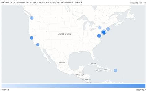 highest population density in the united states by zip code 2024 zip atlas