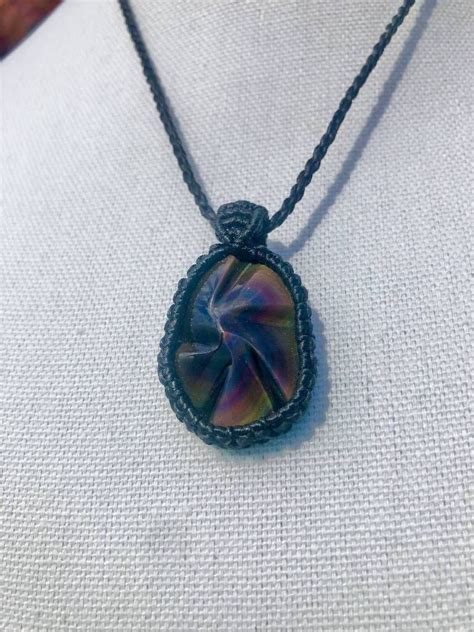 Handmade Rainbow Obsidian Necklace Chulel Crystals And Creations In
