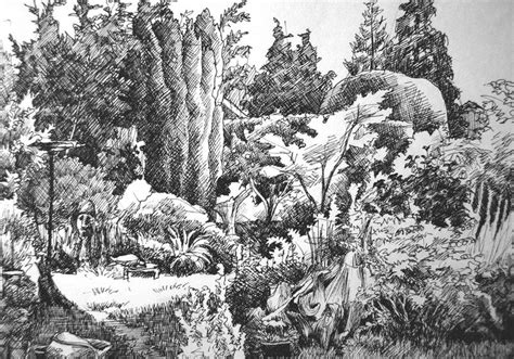 Garden Sketch 1 By Lhox On Deviantart
