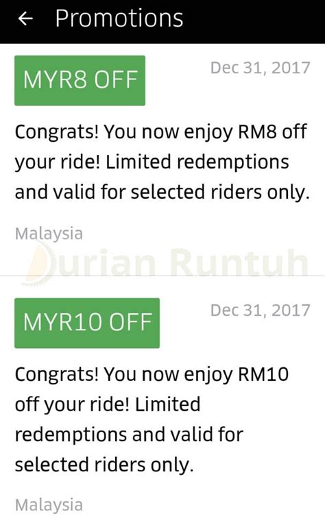 Grab the latest grab malaysia promotion codes/ discounted codes from march 2021 onwards. Uber Promo Code RM10 & RM8 FREE Rides Discount Offer in ...