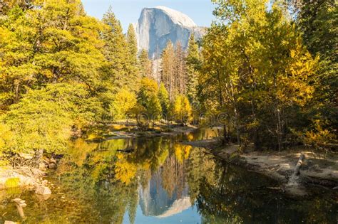 View Of The Half Dome And The Merced River From The Sentinel Bridge In
