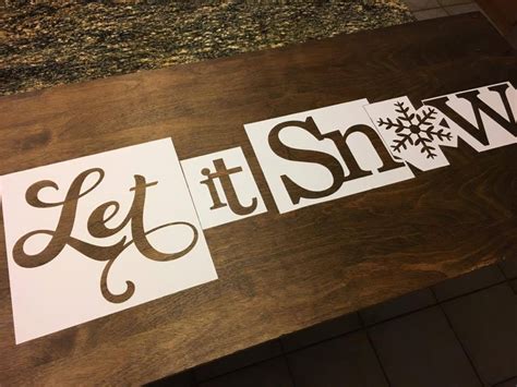 Miss Kate Cuttables Let It Snow Sign
