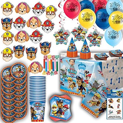 Paw Patrol Party For 16 Plates Cups Napkins Birthday Hats