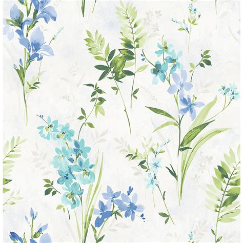 Blue Floral Wallpapers On Wallpaperdog