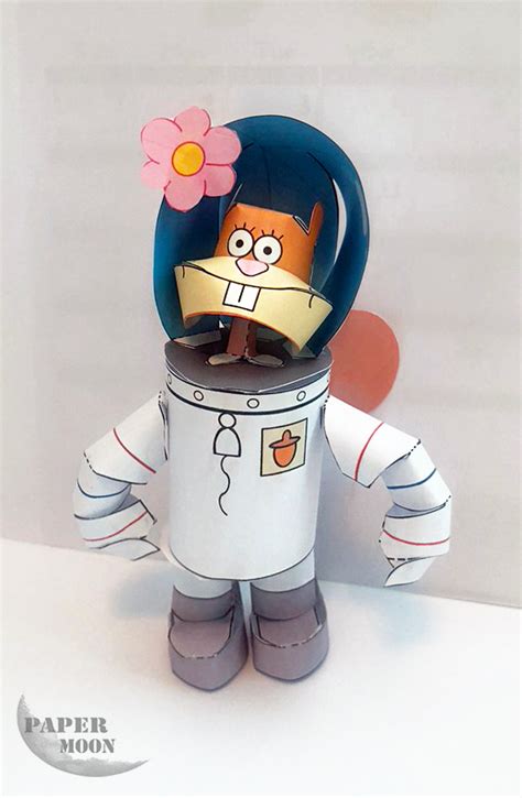 Sandy Cheeks Sponge Bob Square Pants Character Paper Toy Kits Etsy