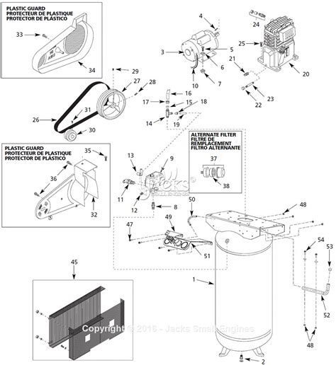 Campbell Hausfeld VT Parts Diagram For Pump Parts