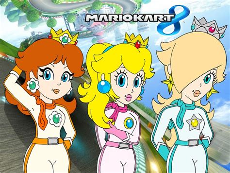 The Princesses From Mario Kart 8 By RafaelMartins On DeviantArt Mario