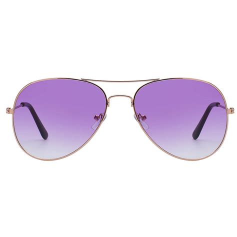 Aviator 2 Tone Lens Gold Metal Purple Gradient Sunglasses Av064gpu One Pair Online