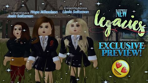 New Tvd Legacies Game Exclusive Preview Roblox Legacies Youtube
