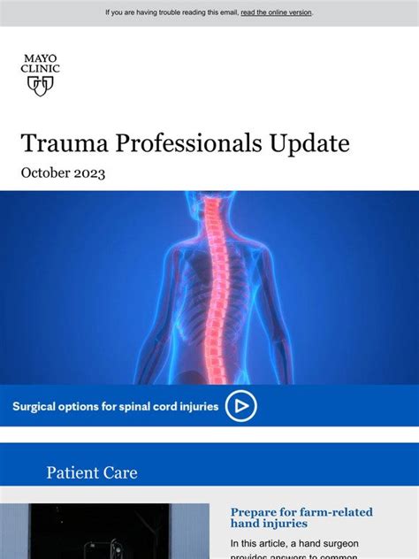 The Mayo Clinic Diet Mayo Clinic Trauma Professionals Update October