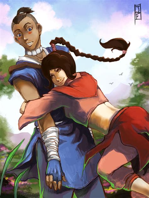 Chi Blocked Sokka And Ty Lee Fan Art Commission By Anireal On Deviantart