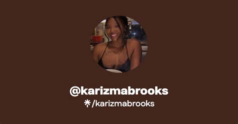 Karizmabrooks S Link In Bio Latest Products And Socials Linktree