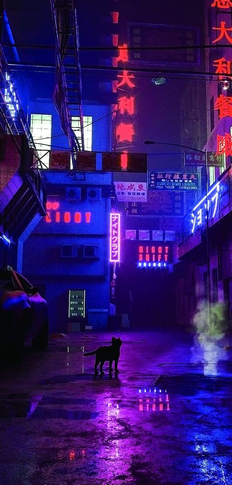 Hd Aesthetic Neon City Wallpapers Wallpaper Cave